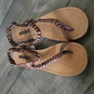 Braided sandals